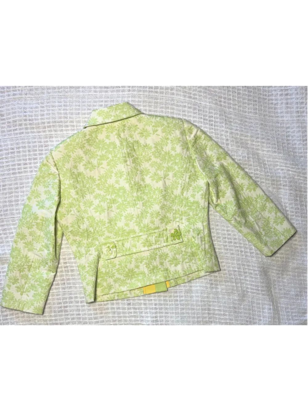 Vintage Carlisle 5-Pc Mix & Match Suit Set Green Floral Jacquard Silk Blend - Picture 3 of 16